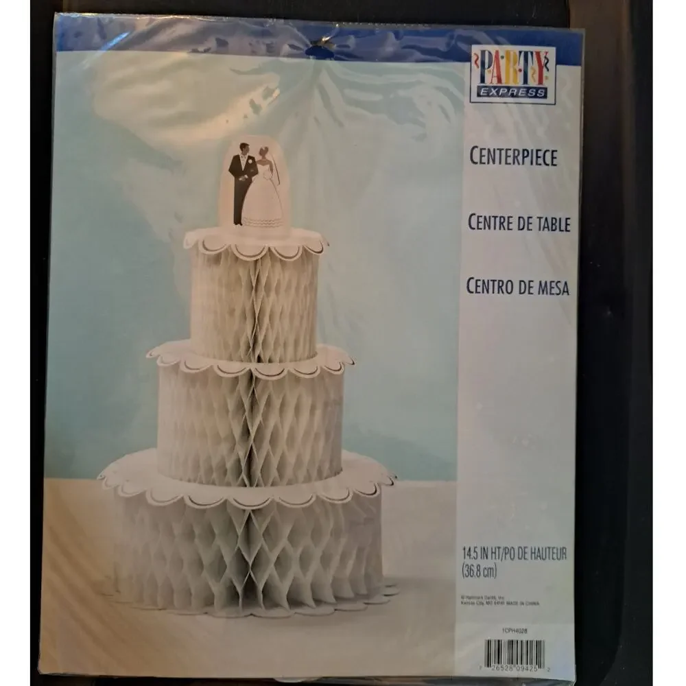 Large Hallmark Party Express Wedding Cake Centerpiece